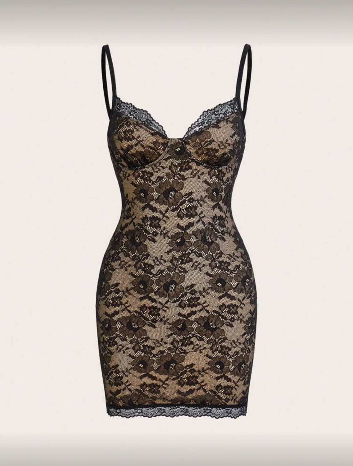 Spaghetti Strap Lace Dress
